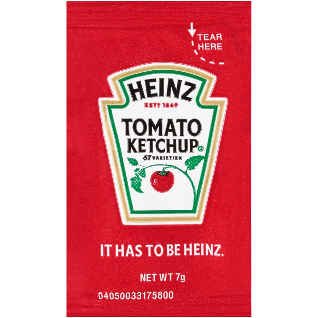 Heinz Ketchup Single Serve Packet (0.25 oz Packets, Pack of 1000)