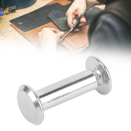 50 Sets Round Flat Head Chicago Screws M4 Stainless Steel Alloy Screw Rivets, Fastening for Leather Crafts and Clothing