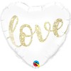Unknown 18 in Heart Love Glitter Gold