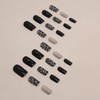 24pcs Short Square False Nails Leopard Print Pattern Press on