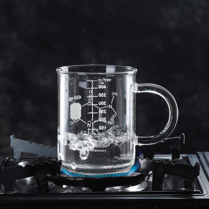 COSSIKA Ceramic Mugs, Chemical Mugs, Borosilicate Glass Coffee Cups with