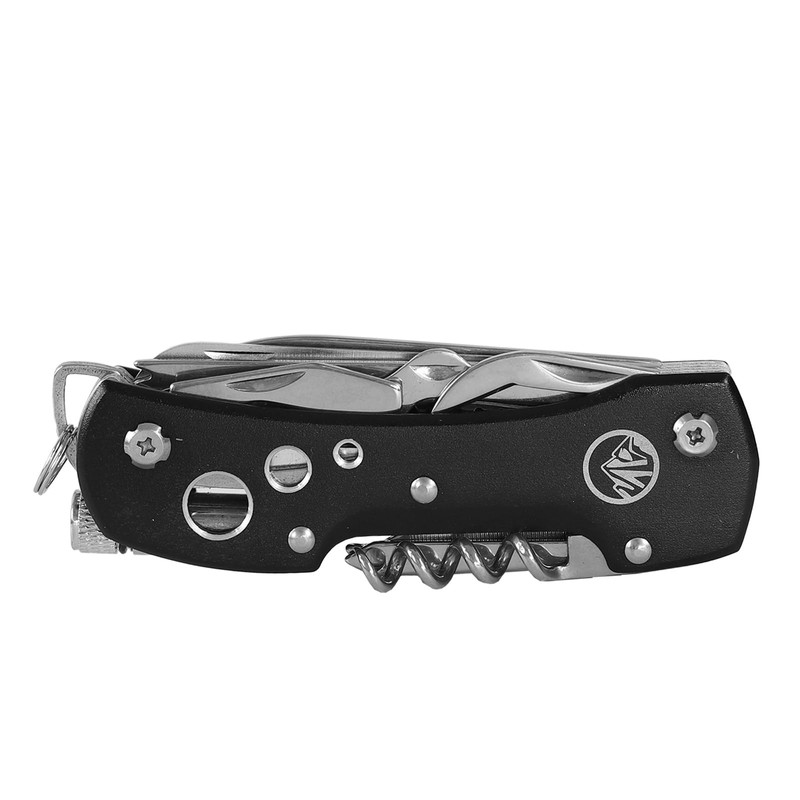 Navaja multifuncional negra, 13 accesorios en 1, survivor tool Kelvin,