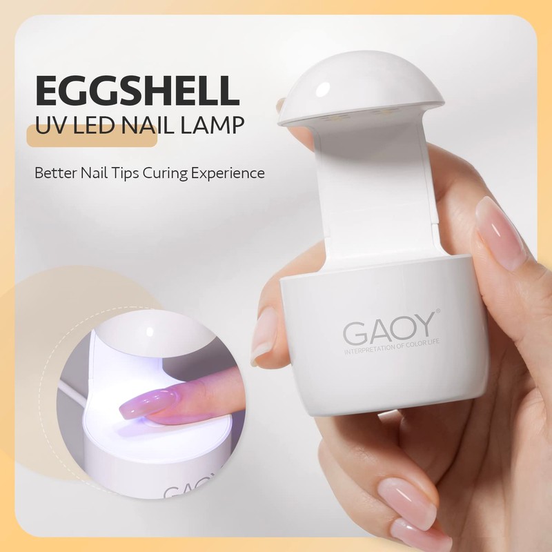 GAOY Mini UV Light for Gel Nails, Small Curing Light,