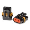 2 Pin Metri-Pack Waterproof Connector 10-12awg Terminals and Seals 46Amp