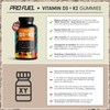 Vitamin D3 + K2 Gummies 180x with 1000 IU Vitamin