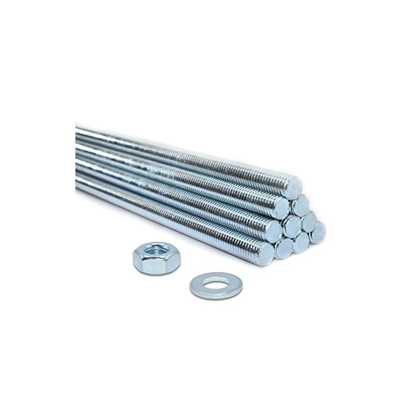 1 x M12 (300mm Length) Threaded BAR Plus Nuts &