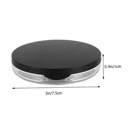 SAFIGLE 2 Sets Portable Makeup Sponge Holder with Elastic Net 5G Loose Powder Storage Box for Travel and Home Use Includes Makeup Puff and Container