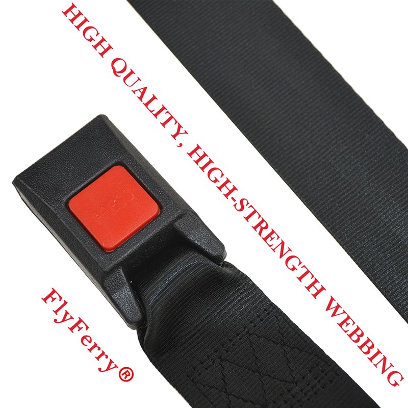 FlyFerry Universal Seatbelt 2 Points Adjustable Seat Belts for Golf