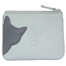 Mala Leather Cleo The Cat Collection Leather Coin Purse RFID Blocking 4230_50 Grey