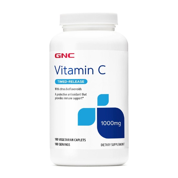 Vitamin C Time-Release 1000mg, 180 Veggie Caplets / 비타민 C 타임-릴리즈 1000mg, 180 베지캐플릿