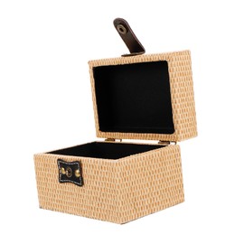 BUGUUYO Wooden Keepsake Box with Lid Small Rustic Trinket Storage Organizer for Jewelry Watches Glasses Practical Birthdays and Year