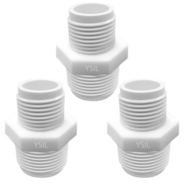 YSIL 3Pcs Garden Hose Adapter Male 1" NPT x 3/4" GHT