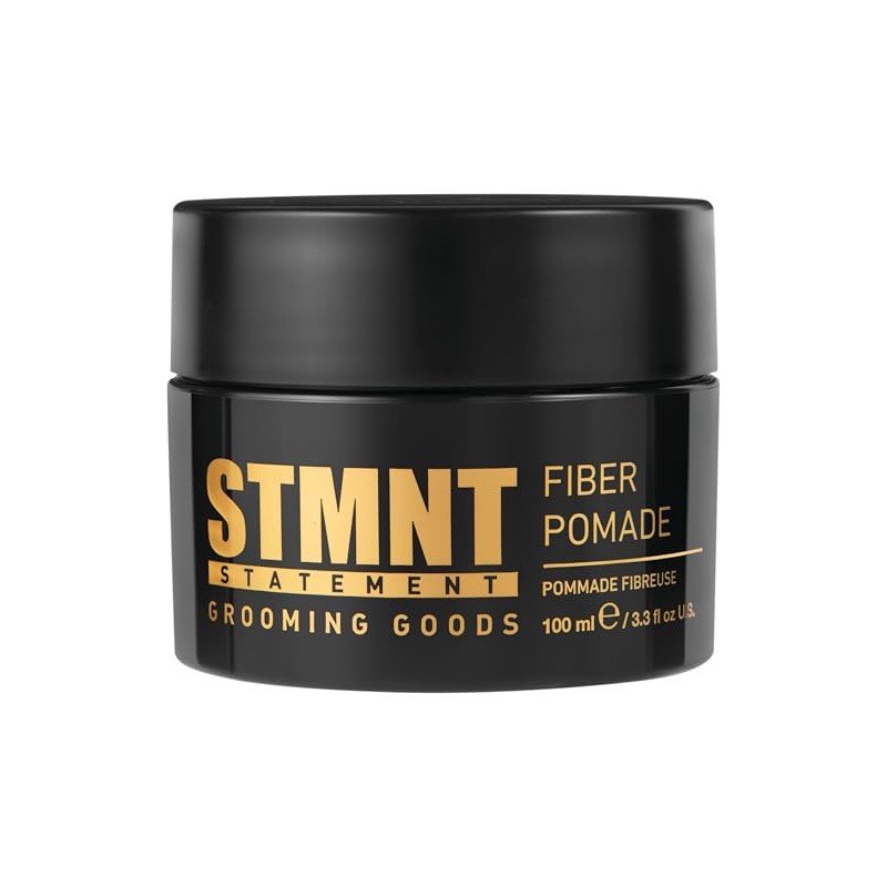 STMNT Grooming Goods Fiber Pomade, 3.38 oz | Semi-Matte Finish