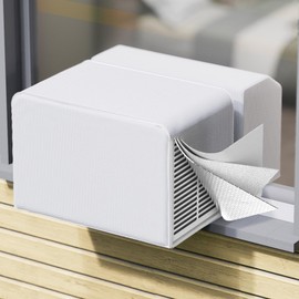 Chiligent 2 PCS U-Shaped Air Conditioner Cover, Outdoor & Indoor Air Conditioner Covers, Insulated AC Cover for Winter, Compatible with Midea 8,000/10,000/12,000 BTU U-Shaped Window AC Unit