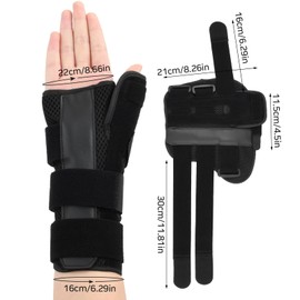 Vesaneae Karpaltunnel Handgelenkstütze,Daumenbandage und Handgelenkstütze,Daumen Handgelenkschiene mit Metallschiene Stabilisator,Zur Linderung von Tendinitis Arthritis Schmerzen (Rechte Hand)