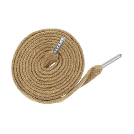 Mandala Crafts Tan Drawstring Replacement Draw Cord for Sweatpants Waist - 6 55 Inch Cotton Flat Drawstring Cord Hoodie String Replacement & Drawstrings Threader