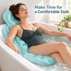 Full-Length Bath Pillow with Attached Seat, Neck & Back Support