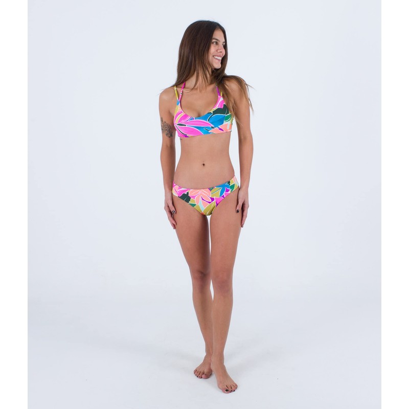 Hurley Women's Max Island Full Tab Side Bottom Bikini Bottoms