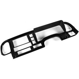 GH Black 2 Din Dash Bezel Trim Cover Harness Kit for 1995-02 GM Full-Size Truck SUV