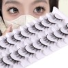 10 Pairs False Eyelashes, Natural Look Short Eyelashes, Cat Eyes,