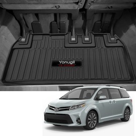 Custom for 2011-2019 Toyota Sienna Cargo Mats Trunk Liner All Weather TPE Protection Mat Accessories (for 2011-2019 Toyota Sienna)