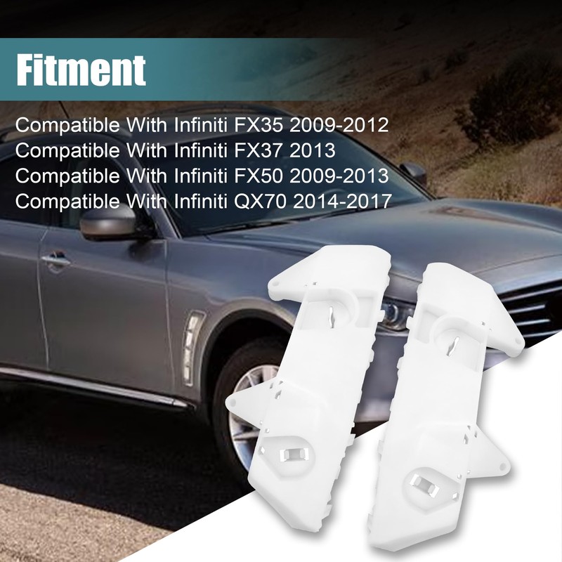 GXARTS 1 Pair Front Left and Right Side Bumper Outer