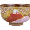 Kutani Yakiwataya Matcha Bowl K8-808 Kinun Sakura Fuji Fukuda Yoshinori