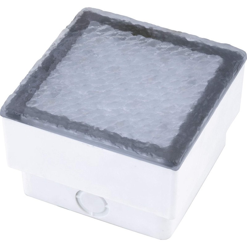 Heitronic 35927 A, floor light, plastic, transparent, 10 x 10