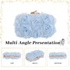 Jywmsc Women Clutches Purse Formal Lace Flower Evening Handbag Chain