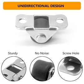 Alamic 12 Pcs 1/2" Small Caster Wheels, Directional Caster Wheel, Mini Caster Wheels Plate Casters Wheels Rubber Wheels for Furniture Small Appliances,DIY Project