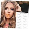 FRCOLOR 2 Sheets/20 Pairs Waterproof Eyebrow Stickers Long Lasting Hair-like