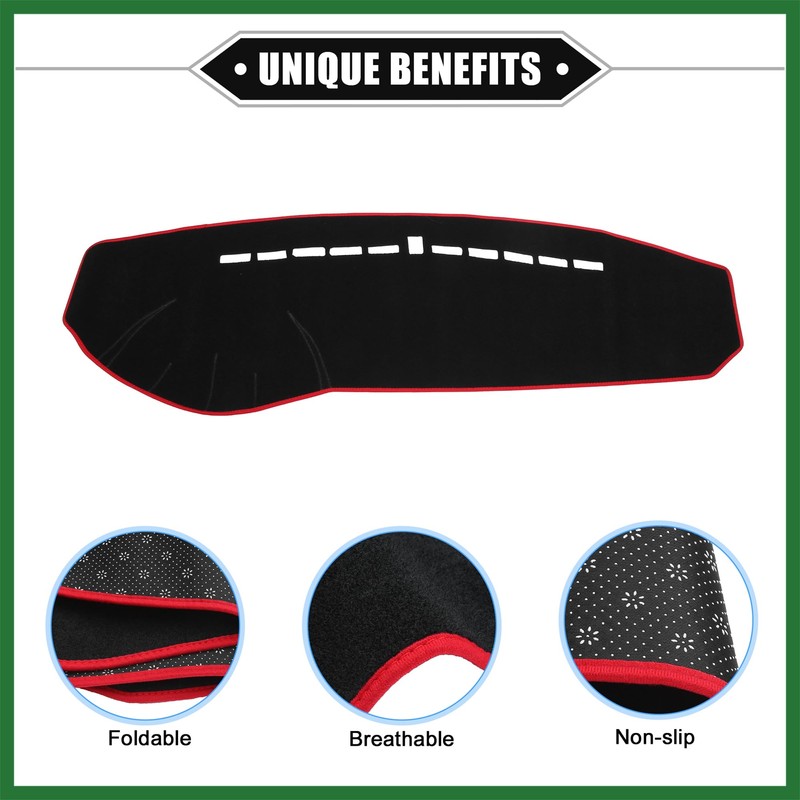 Motoforti Dashboard Cover Compatible for Hyundai Sonata 2006-2008, Non-Slip Polyester