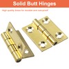 Piutouyar 8 Pack Butt Hinge 1 Inch Mini Hinges Solid