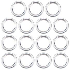 LT Easiyl 15PCS Automobile Gearbox Oil Drain Plug Gasket 35178-30010 Outer Diameter 16.5mm Inner Diameter 12mm Thickness 2.2mm Compatible with Toyota Compatible with Lexus Silver