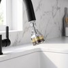 Extensor de Grifo Giratorio Aireador de Metal Plateado
