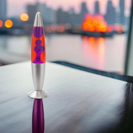 Signes Grimalt Lava Table Lamp 35 cm Red/Purple 83637, 35 x 10 x 10 cm