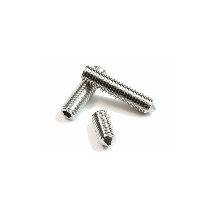 Grub Screws Made of Galvanised Steel M4 x 4 -