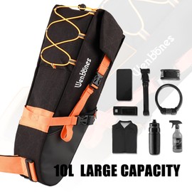 Wenbones 10L Waterproof Bicycle Saddle Bag, Bike Packing Bicycle Saddle Bags Seat Bag, Seat Bag Tour and Seat Pack, Compact Bicycle Transport Bags with Practical Features for the Saddle Produ