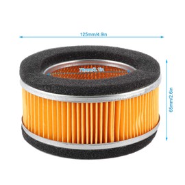 Universal Round Air Filter, KIMISS Universal Round Air Filter 125mm Fits GY6/125cc/150cc/152QMJ/157QMJ Chinese Scooter Moped ATV Go-Kart