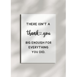 TEEMI-Funny Thank You Card for Men Women, Lovely Thankful Greeting Card for Teacher Boss