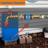 Rain Barrel Spigot kit, Brass Outdoor Faucets, Water Spigot-Include Filter,Bulkhead
