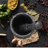 MOLIN MORTERO Mortero Manual Molcajete Machacador Cocina Ajos Especias