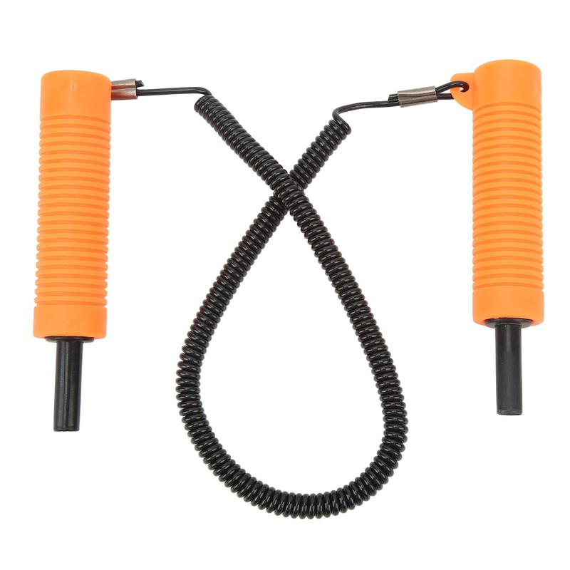 Fishing Ice Picks Kit,Ice Fishing Safety Pick Stainless Steel Orange