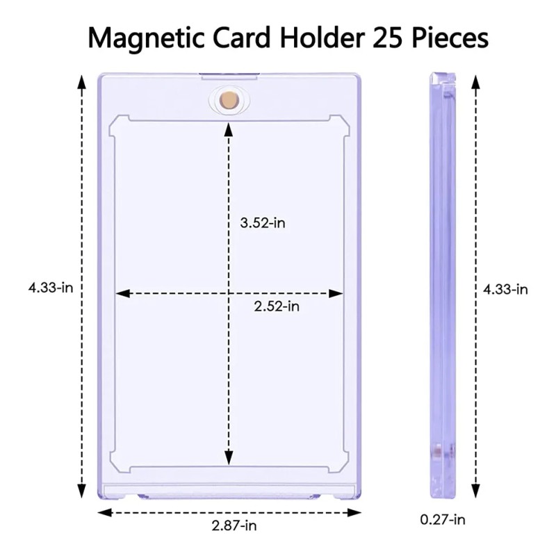 Tarjetero Magnético De 25 Piezas, 35 Unidades, Tarjetero Pro