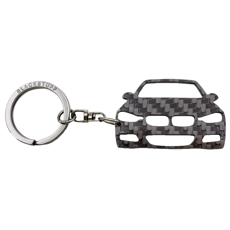 BlackStuff Carbon Fibre Keyring Compatible with 3 Series F30 F31