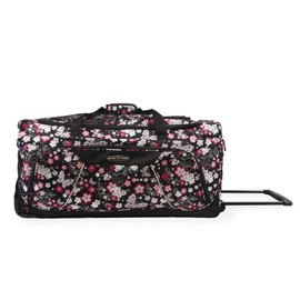 Pacific Coast Signature Women's 32" Large Rolling Duffel Bag, Dark Butterfly, One Size