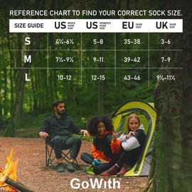 GoWith 1 Pair Unisex Alpaca Wool Hiking Socks, Thermal Full Terry-Lined Soft Ankle Socks, Warm Alpaca-Merino Blend Low-Cut Socks, Ecru-Beige, Small, Model: 6007