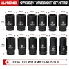 LLNDEI 3/4 inch Drive Impact Socket Set, 12 Piece Heavy