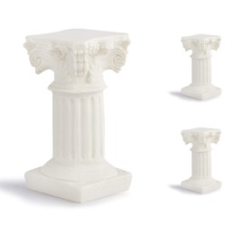 Roman Column Decoration, 3 Pieces Sculpture Decoration, Greek Sand Table Game Decor, Photo Prop, Roman Column for Church, Wedding, Party, Home, School, Villa Model, Hotel Clubs, Weddings, Shop Window,