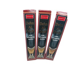 Pack of Three (3) Boxes of Nandita Dehn Al Oudh 15g Pure AGARWOOD Incense Sticks